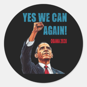 Adesivo Sim Podemos Novamente Obama 2028 Presidente