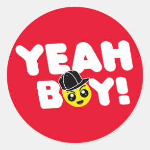 Adesivo Sim, Rapaz Emoji Face Bashin Bros Gamer