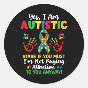 Adesivo Sim Sou Autista Autismo Sensibilização Crianças Me