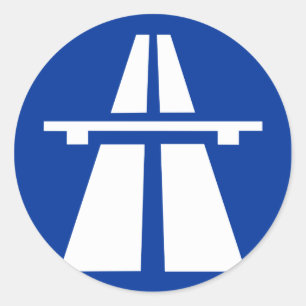 Adesivo Símbolo alemão Autobahn