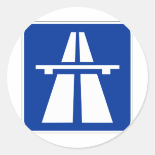 Adesivo Símbolo alemão Autobahn