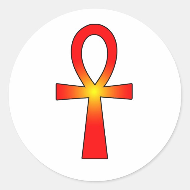 Adesivo Símbolo Ankh: (Frente)