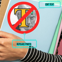 Adesivo Símbolo Anti-Trump