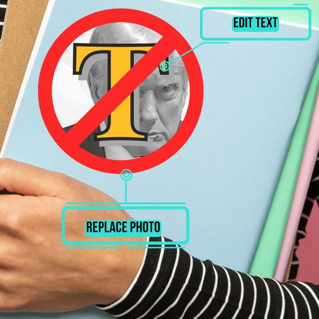 Adesivo Símbolo Anti-Trump (Please enjoy our design and see the others in the collection.)