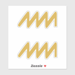 Adesivo Símbolo Aquarius Zodiac