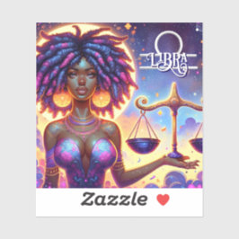 Adesivo Símbolo astrológico do horóscopo Libra Zodiac