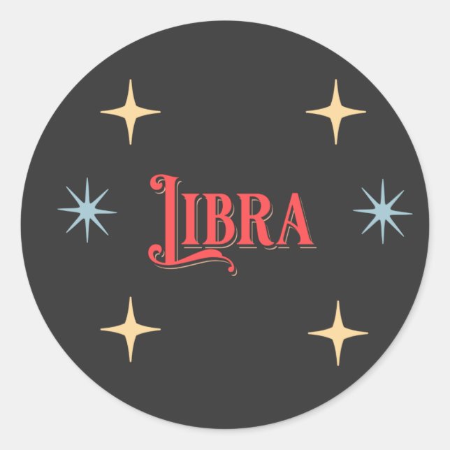 Adesivo Símbolo Astrológico Libra (Frente)