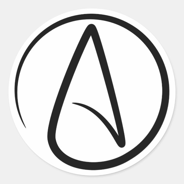 Adesivo Símbolo Ateísmo - Símbolo Ateísta (Frente)