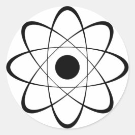 Adesivo Símbolo Atom Estilizado