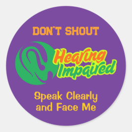 Adesivo Símbolo auditivo corrompido - Elegante Design