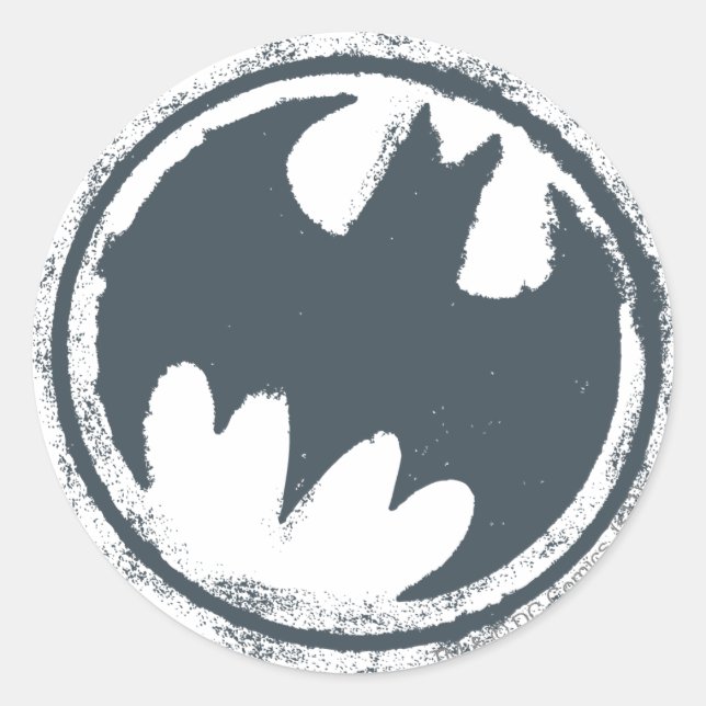 Adesivo Símbolo Batman | Logotipo da Cinza (Frente)