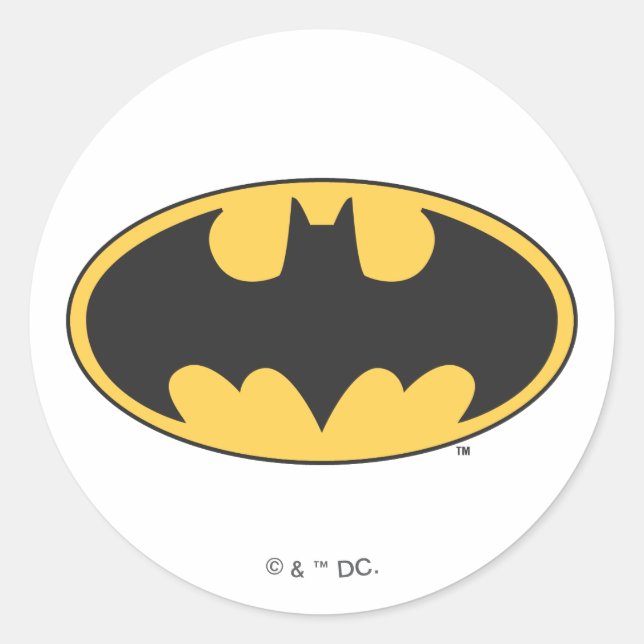 Adesivo Símbolo Batman | Logotipo Oval (Frente)