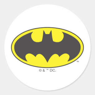 Adesivo Símbolo Batman   Logotipo Oval Bat