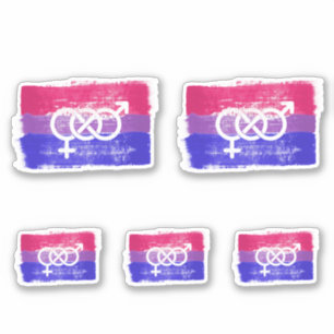 ADESIVO SÍMBOLO BISEXUAL PINTADO