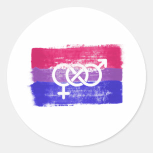 ADESIVO SÍMBOLO BISEXUAL PINTADO