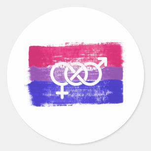 ADESIVO SÍMBOLO BISEXUAL PINTADO