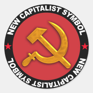 Adesivo símbolo capitalista novo