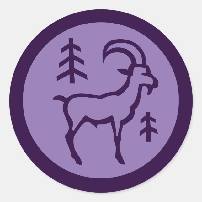 Adesivo Símbolo Capricorn Zodiac (Frente)