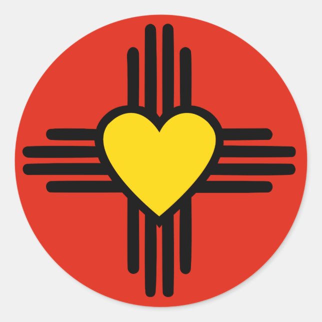 Adesivo Símbolo cardíaco Zia (Frente)