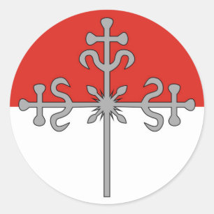 Adesivo Símbolo católico da Letónia, Bandeira do Suiti