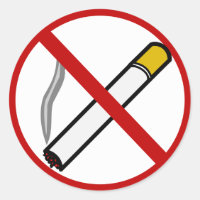 Símbolo Cigarro Sem Sinal De Fumaça
