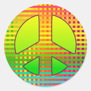 Adesivo Símbolo CKC-Peace 05-Round Stickers/Seals