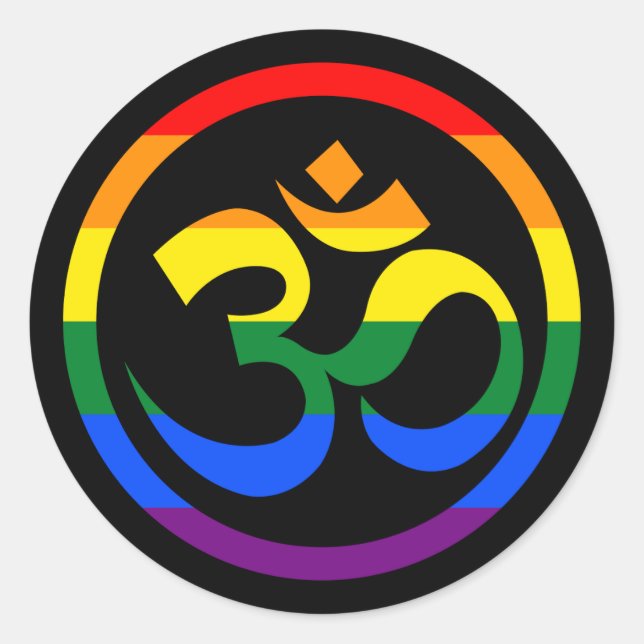 Adesivo Símbolo comunitário progressivo Rainbow LGBTQ Goa (Frente)