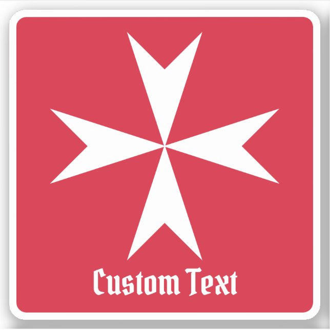 Adesivo Símbolo da Cruz de Malta (Frente)