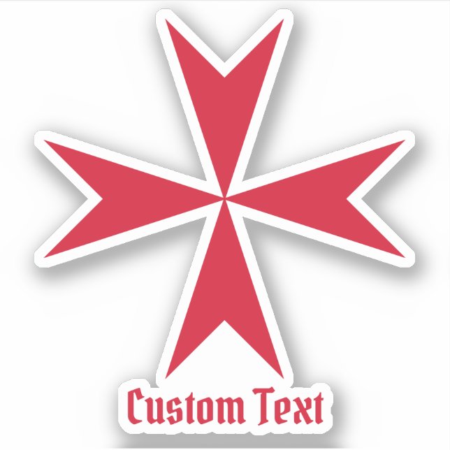 Adesivo Símbolo da Cruz de Malta (Frente)