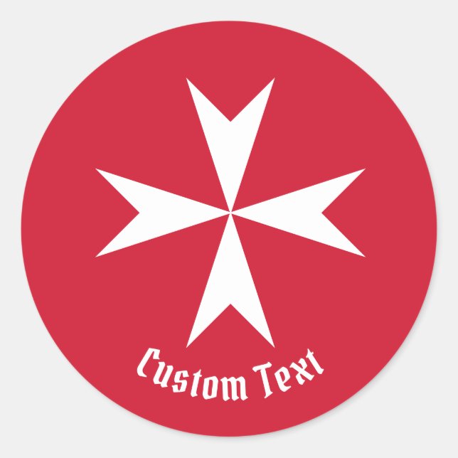 Adesivo Símbolo da Cruz de Malta (Frente)