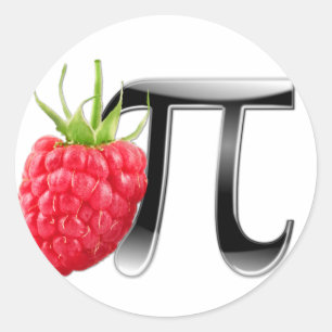 Adesivo Símbolo da framboesa e do Pi