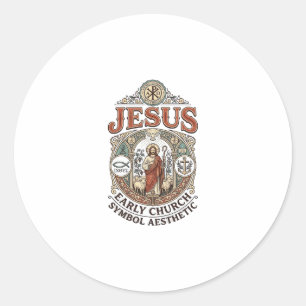 Adesivo Símbolo da Igreja Primitiva de Jesus Estética Jesu