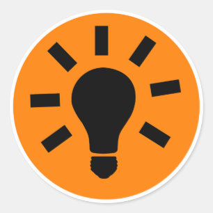 Adesivo Símbolo da lâmpada da lâmpada