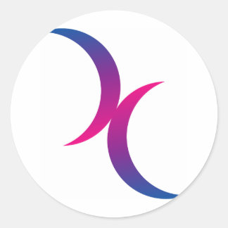 Adesivo Símbolo da lua bissexual