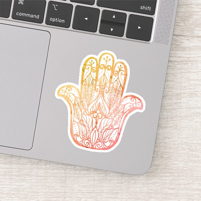 Adesivo Símbolo da Mão Hamsa de Encorajamento (Detalhe)