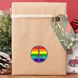 Adesivo Símbolo da Paz do Arco-íris Orgulho LGBTQ