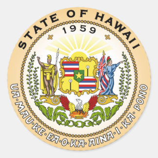 Adesivo Símbolo da república da américa do estado do Havaí