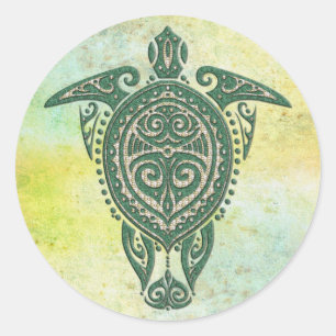Adesivo Símbolo da tartaruga de mar de Shamanic + suas