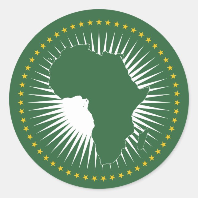 Adesivo Símbolo da União Africana (Frente)