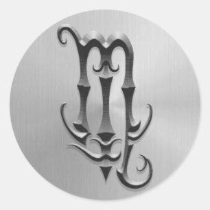 Adesivo Símbolo de aço inoxidável da Escorpião