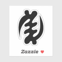 Símbolo de Adinkra (exceto Deus) vinil Sticker