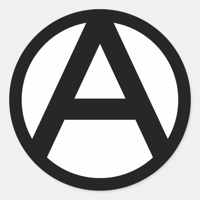 Adesivo Símbolo de Anarquia (Frente)