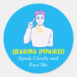 Adesivo Símbolo de audição comprometida
