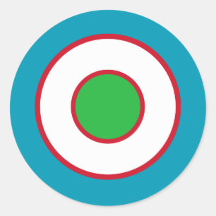 Adesivo Símbolo de bandeira da rocha do país Uzbequistã