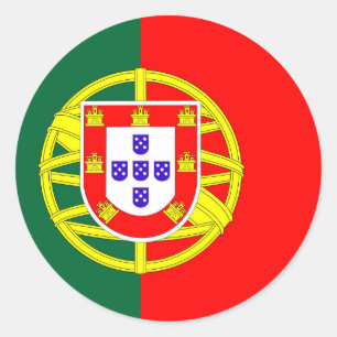 Adesivo símbolo de bandeira do país portugal