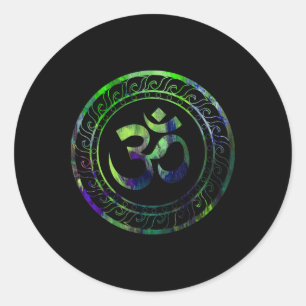 Adesivo Símbolo de Budismo Om Ohm Aum Yoga Sânscrito _1