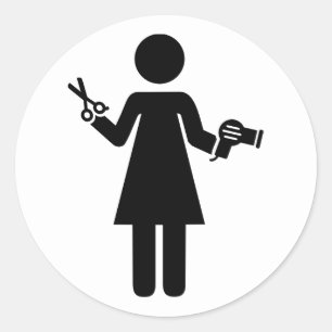 Adesivo Símbolo de cabeleireiro