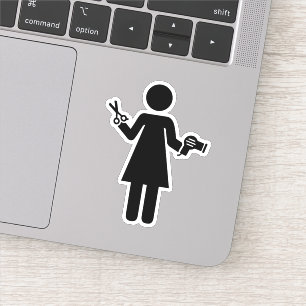 Adesivo Símbolo de cabeleireiro