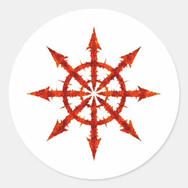 Adesivo Símbolo de caos (Frente)