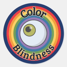 Adesivo Símbolo de Cegueira de Cores